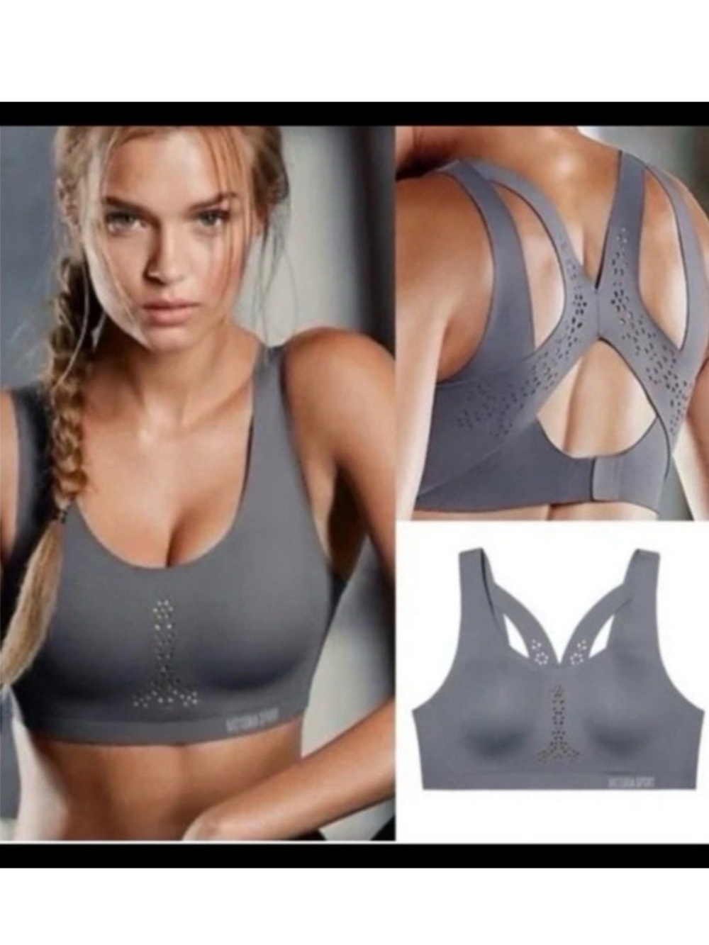 NEW✨VICTORIAS SECRET ANGEL MAX SPORTS BRA / PURPLE/ 34DD